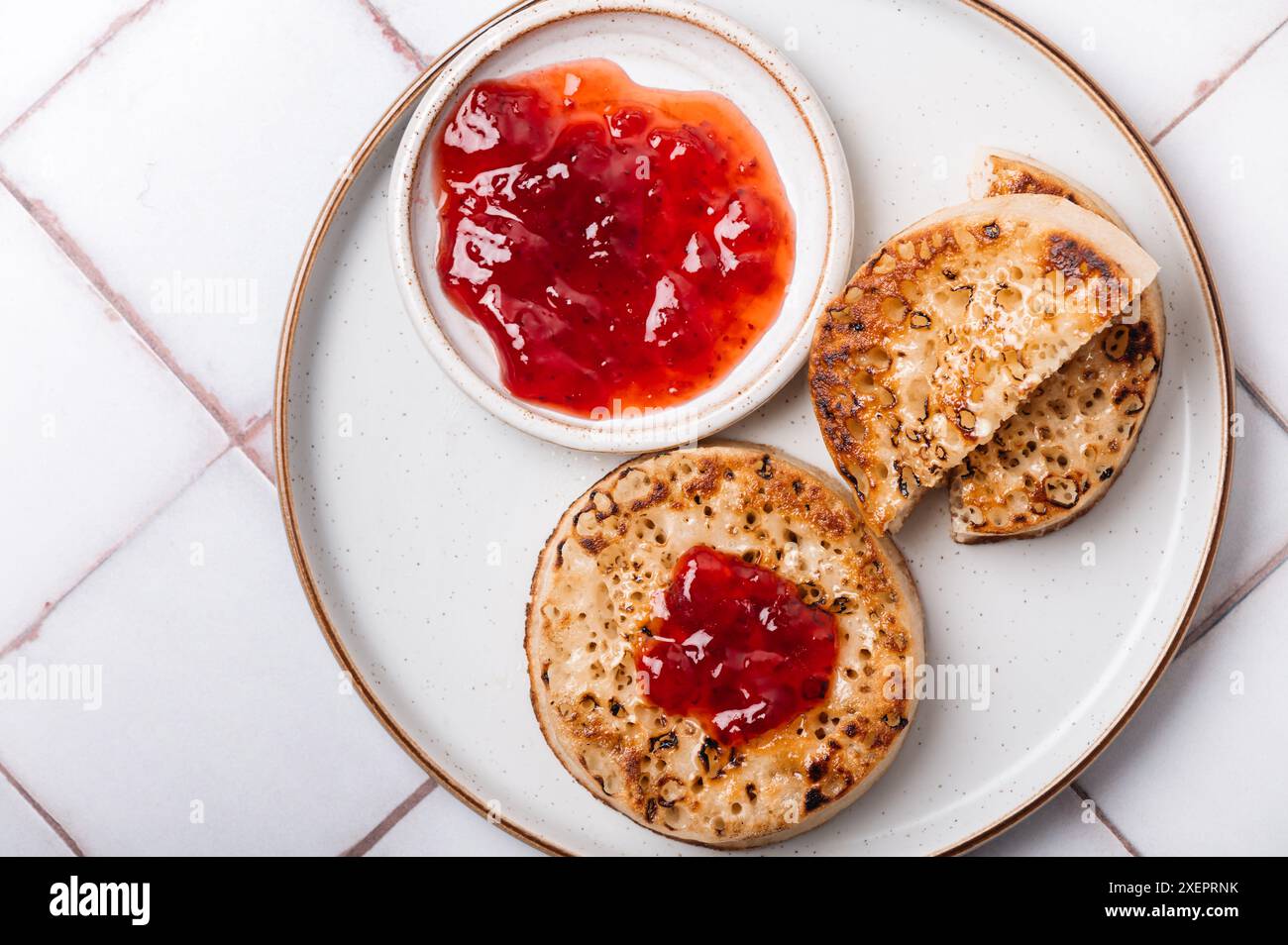 Colazione inglese popolare - crocchette tostate Foto Stock