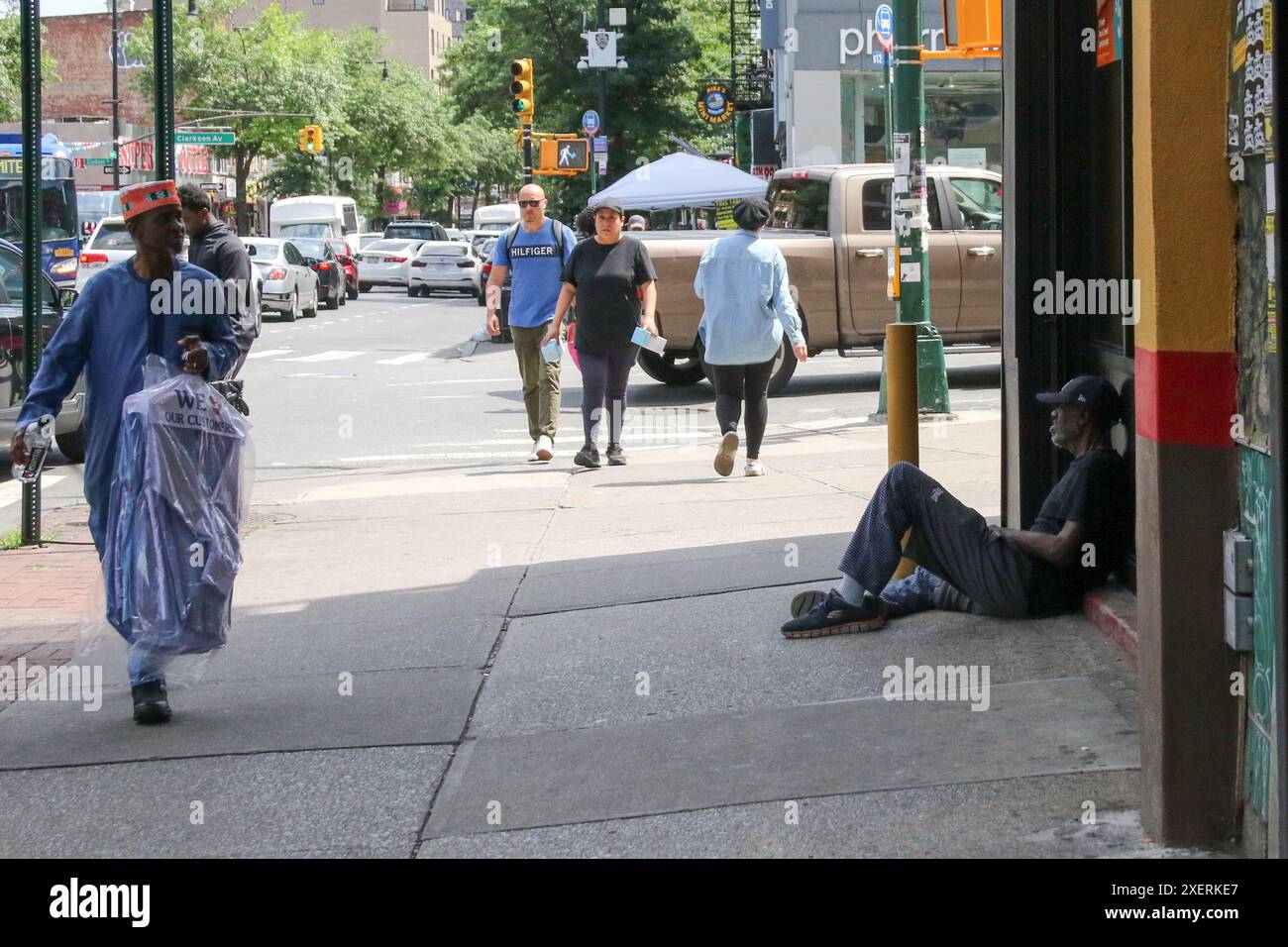 Quartiere di Flatbush, Brooklyn, New York Foto Stock
