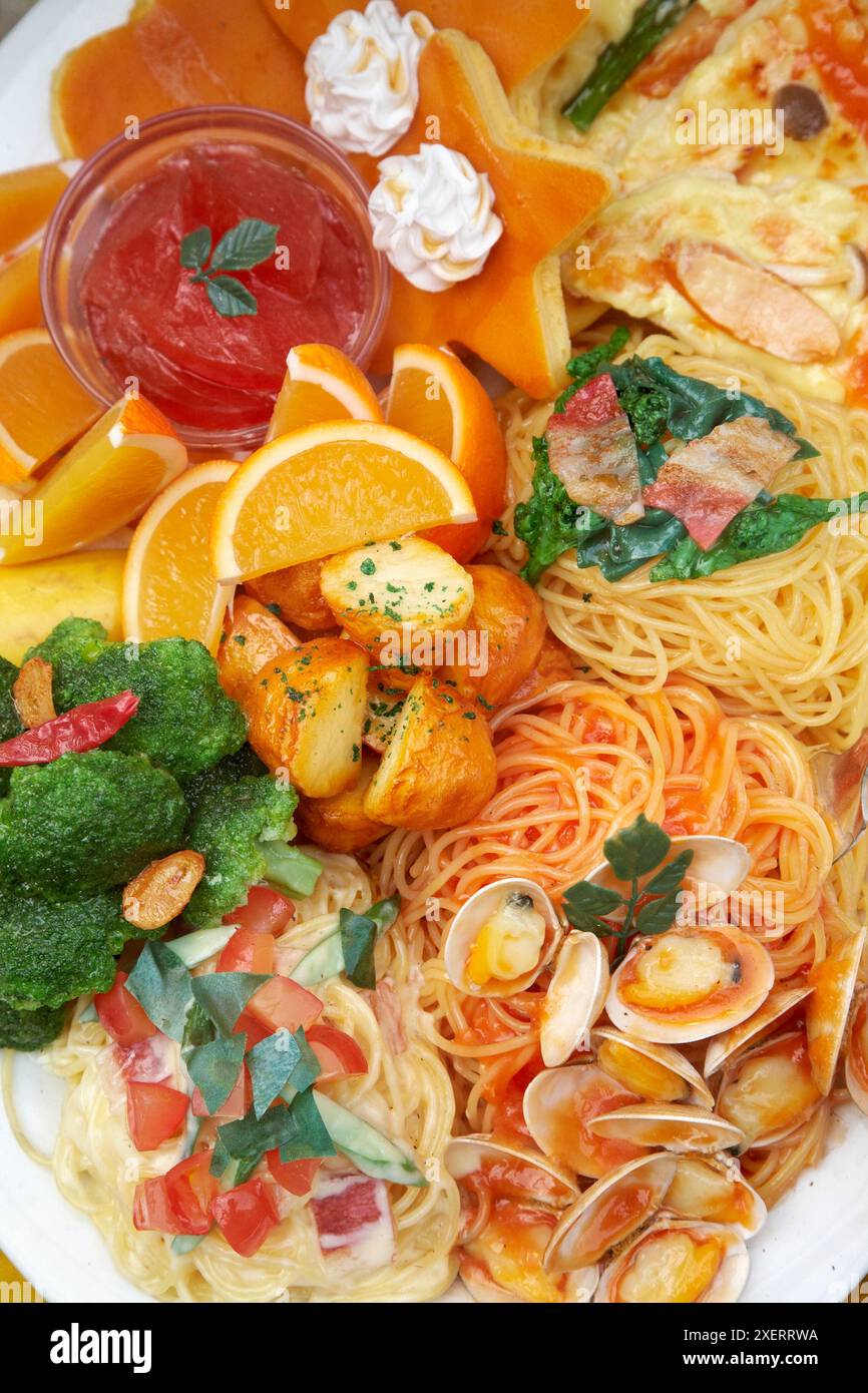 Il cibo giapponese, Takeshita Dori Street, Harajuku, Tokyo, Giappone. Foto Stock