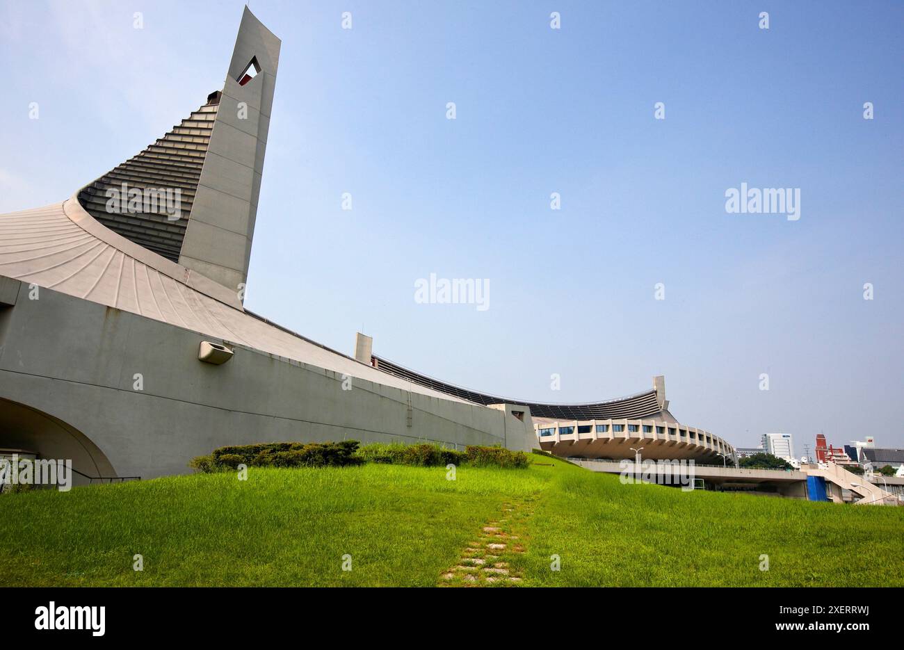 Lo Stadio Yoyogi, Harajuku, Tokyo, Giappone. Foto Stock