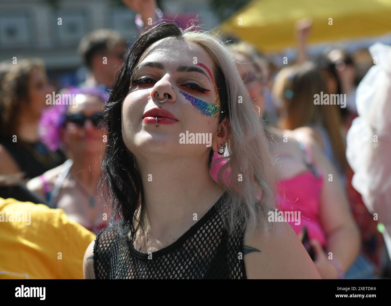 LONDRA, REGNO UNITO. 29 giugno 2024. Migliaia di persone partecipano al Pride di Londra 2024, Regno Unito. Credito: Vedi li/Picture Capital/Alamy Live News Foto Stock