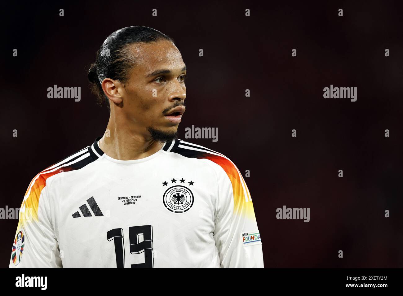 Dortmund - la Germania di Leroy sane durante il turno di UEFA EURO 2024 del 16 incontro tra Germania e Danimarca al BVB Stadium di Dortmund il 29 giugno 2024. ANP | Hollandse Hoogte | MAURICE VAN STEEN Foto Stock