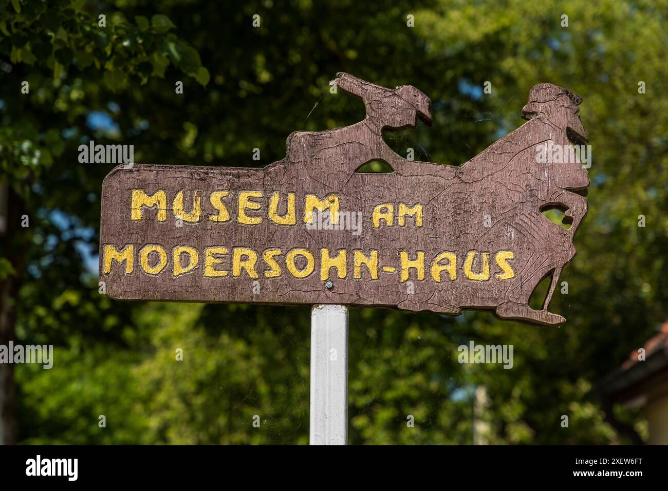 Museo della Modersohn House. Hembergstraße, Worpswede, Niedersachsen, bassa Sassonia, Germania Foto Stock