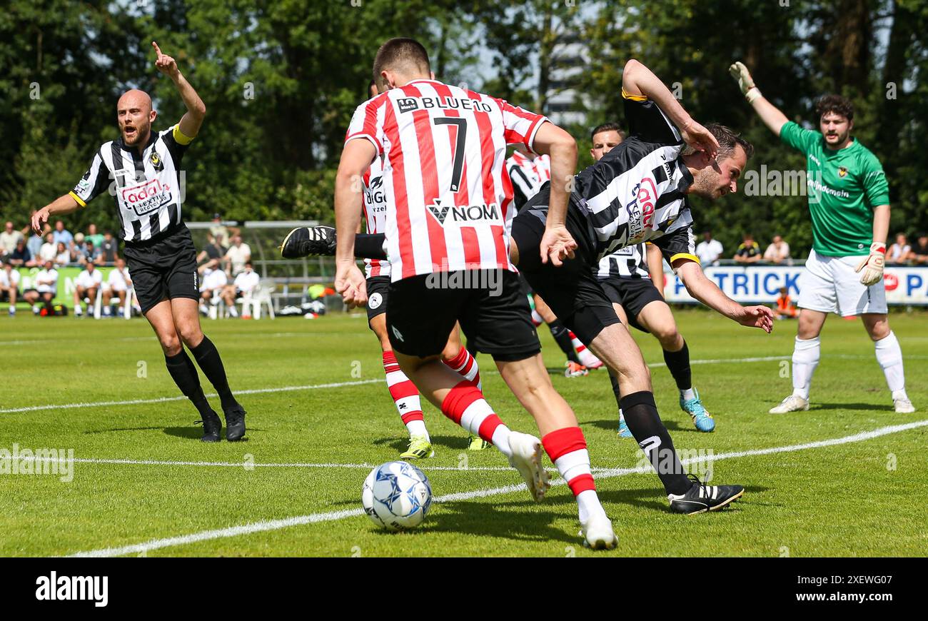 Schiedam, Paesi Bassi. 30 giugno 2024. SCHIEDAM 29-6-24, Sportpark Thurlede, stagione 2024/2025, dutch eredivisie, Excelsior 20 - Sparta (amichevole), credito: Pro Shots/Alamy Live News Foto Stock