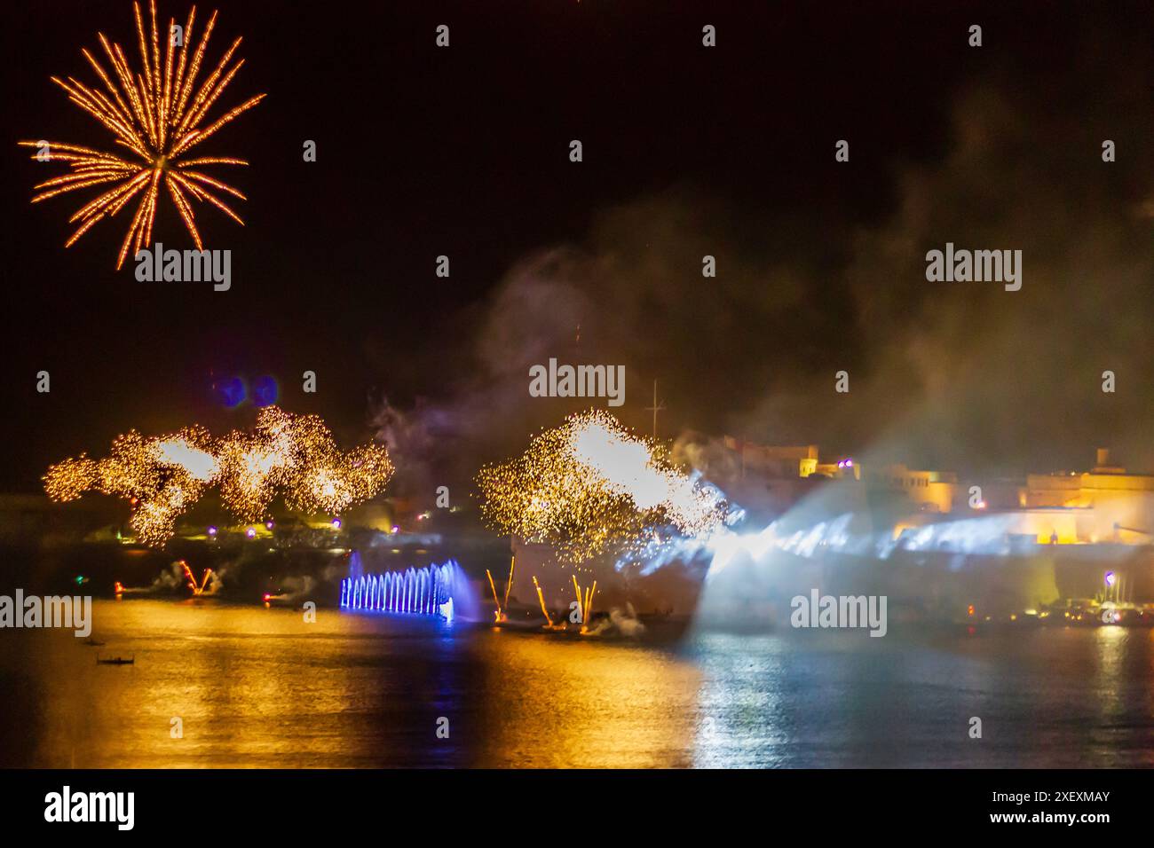 Festa dei fuochi d'artificio al Pageant of the Seahs 2024 Foto Stock