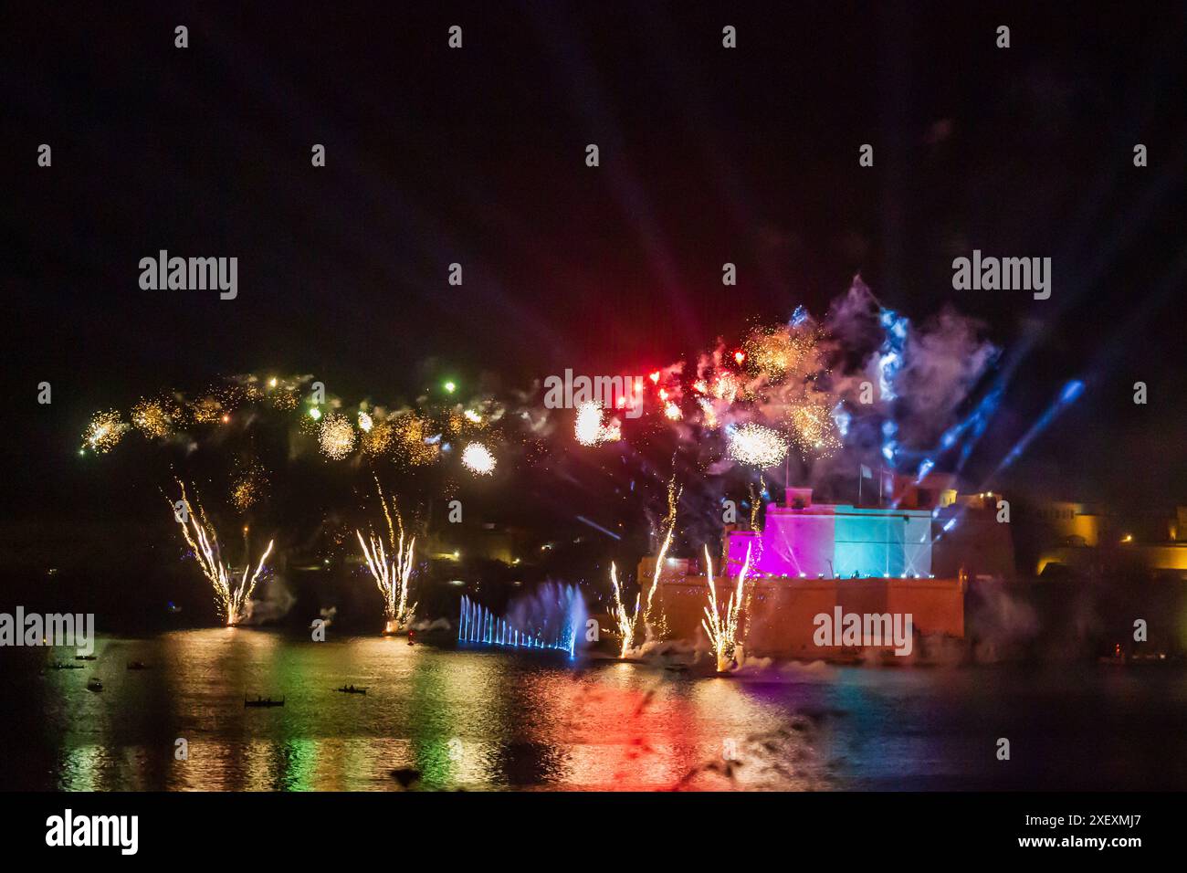Festa dei fuochi d'artificio al Pageant of the Seahs 2024 Foto Stock