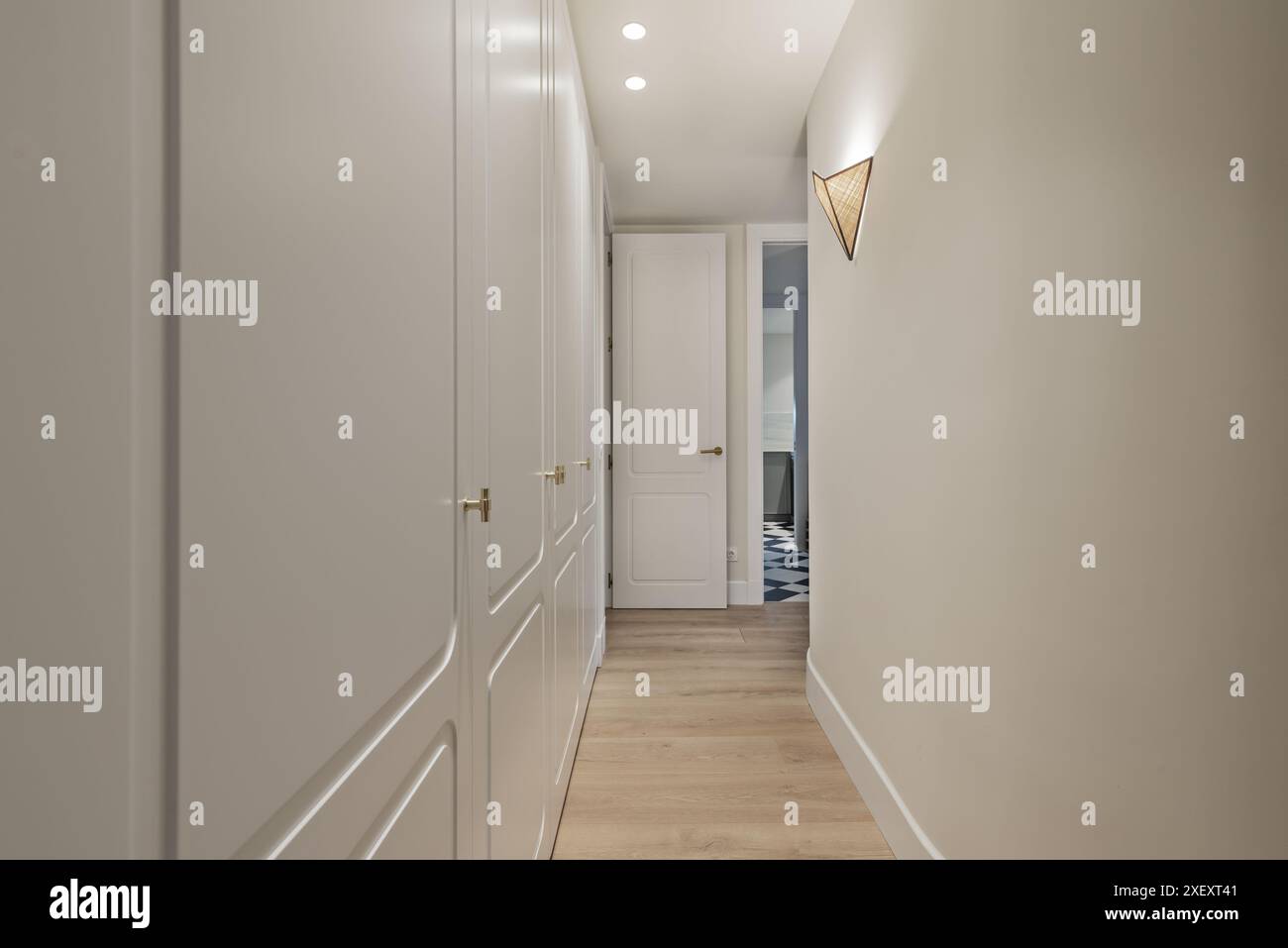 Decidi quali vestiti e accessori desideri conservare e liberati di ciò che non ti serve più Foto Stock