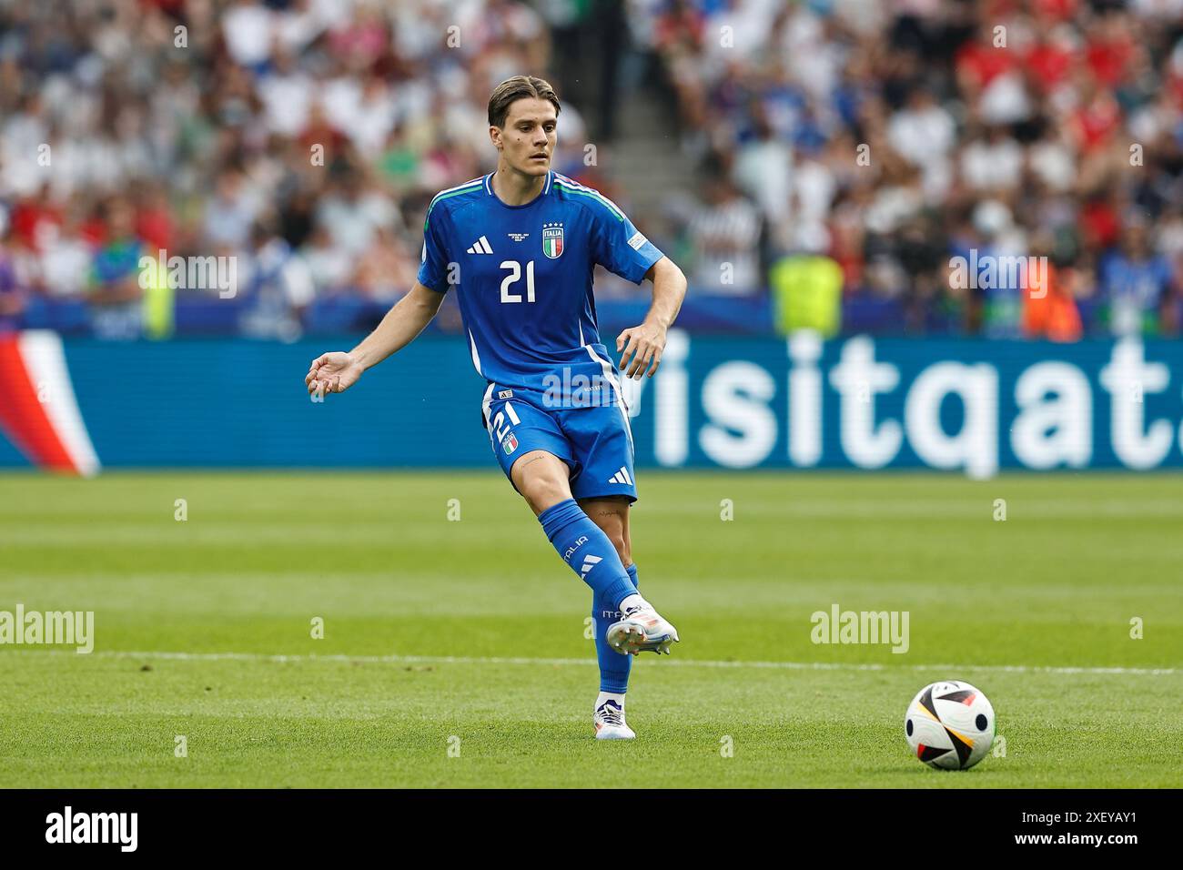 Nicolo fagioli (ITA), 29 GIUGNO 2024 - calcio: "Campionato europeo UEFA Germania 2024" turno di 16 partite tra Svizzera 2-0 Italia all'Olympiastadion di Berlino, Germania. (Foto di Mutsu Kawamori/AFLO) Foto Stock