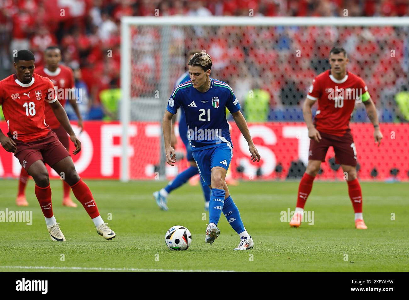 Nicolo fagioli (ITA), 29 GIUGNO 2024 - calcio: "Campionato europeo UEFA Germania 2024" turno di 16 partite tra Svizzera 2-0 Italia all'Olympiastadion di Berlino, Germania. (Foto di Mutsu Kawamori/AFLO) Foto Stock