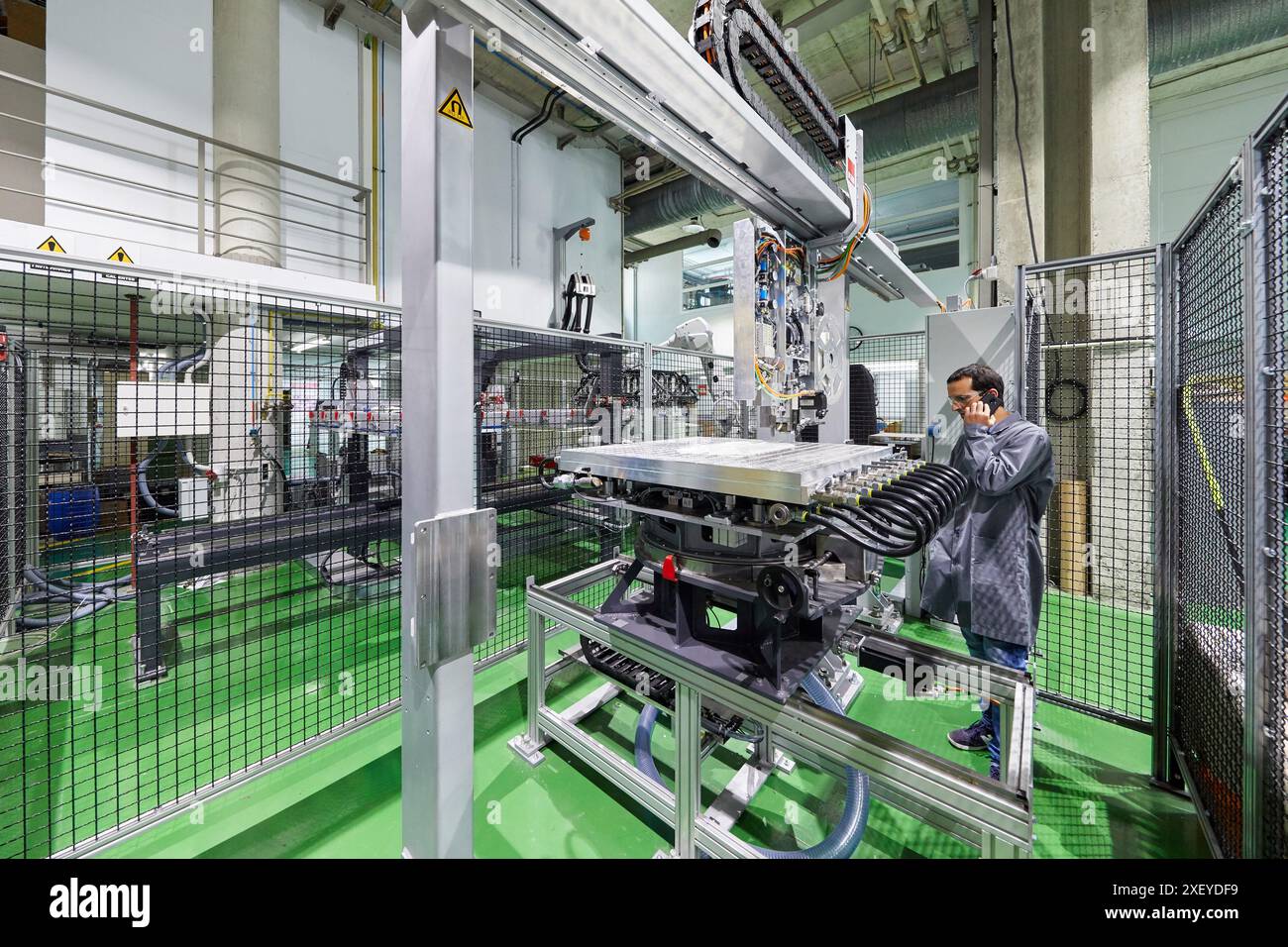 Cella a strato di nastro, apparecchiature di avvolgimento per la produzione di materiali compositi, industria aerospaziale, unità industriale, Centro tecnologico, Tecnalia Research & I. Foto Stock