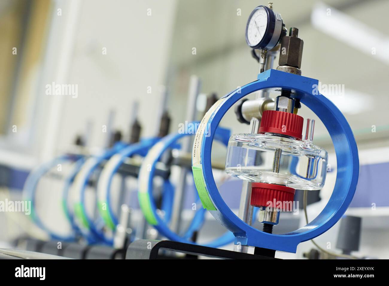 Test di fragilità. Corrosione ed elettrochimica in laboratorio. Divisione energia e ambiente. Tecnalia ricerca e innovazione. Donostia. San Sebasti Foto Stock