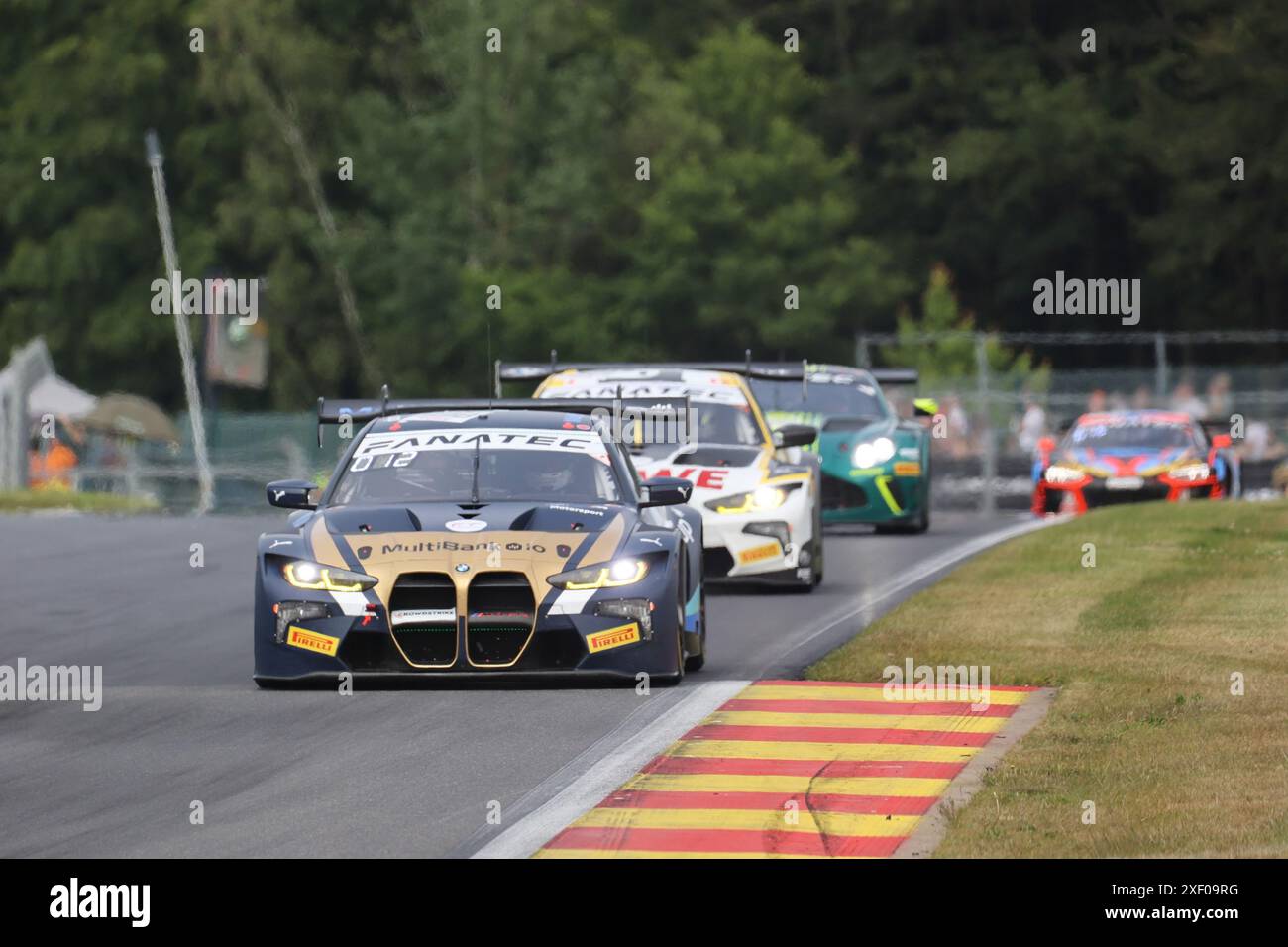 Augusto Farfus (BRA) / Dan Harper (GBR) / Max Hesse (DEU), #998, BMW M4 GT3, Team: ROWE Racing (DEU), Motorsport, Crowdstrike 24H di Spa, Belgien, Spa-Francorchamps, 29.06.2024 foto: Eibner-Pressefoto/Juergen Augst Foto Stock