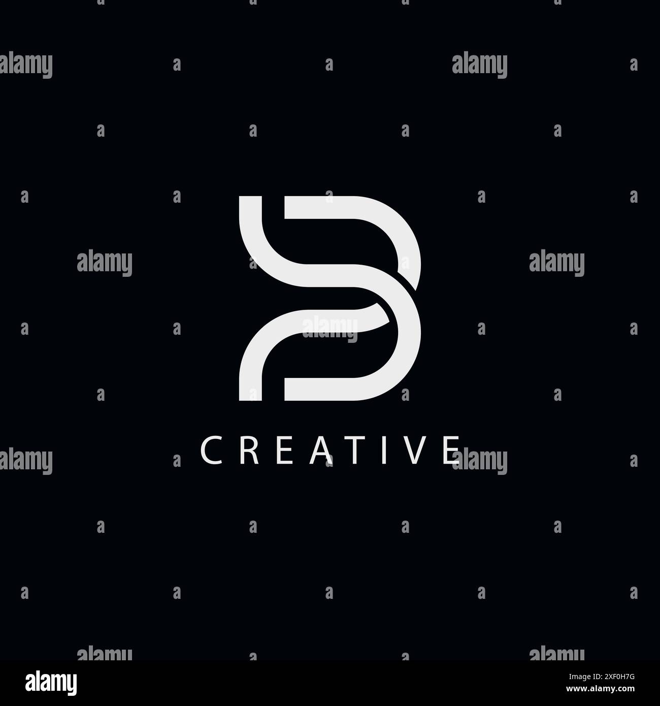 Design moderno e minimalista con logo monogramma PB BP. Illustrazione Vettoriale