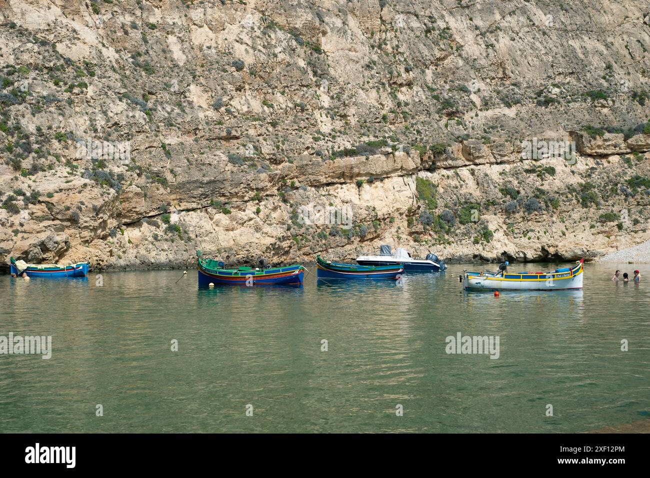 Sito per immersioni nell'entroterra, Gozo, Malta Foto Stock