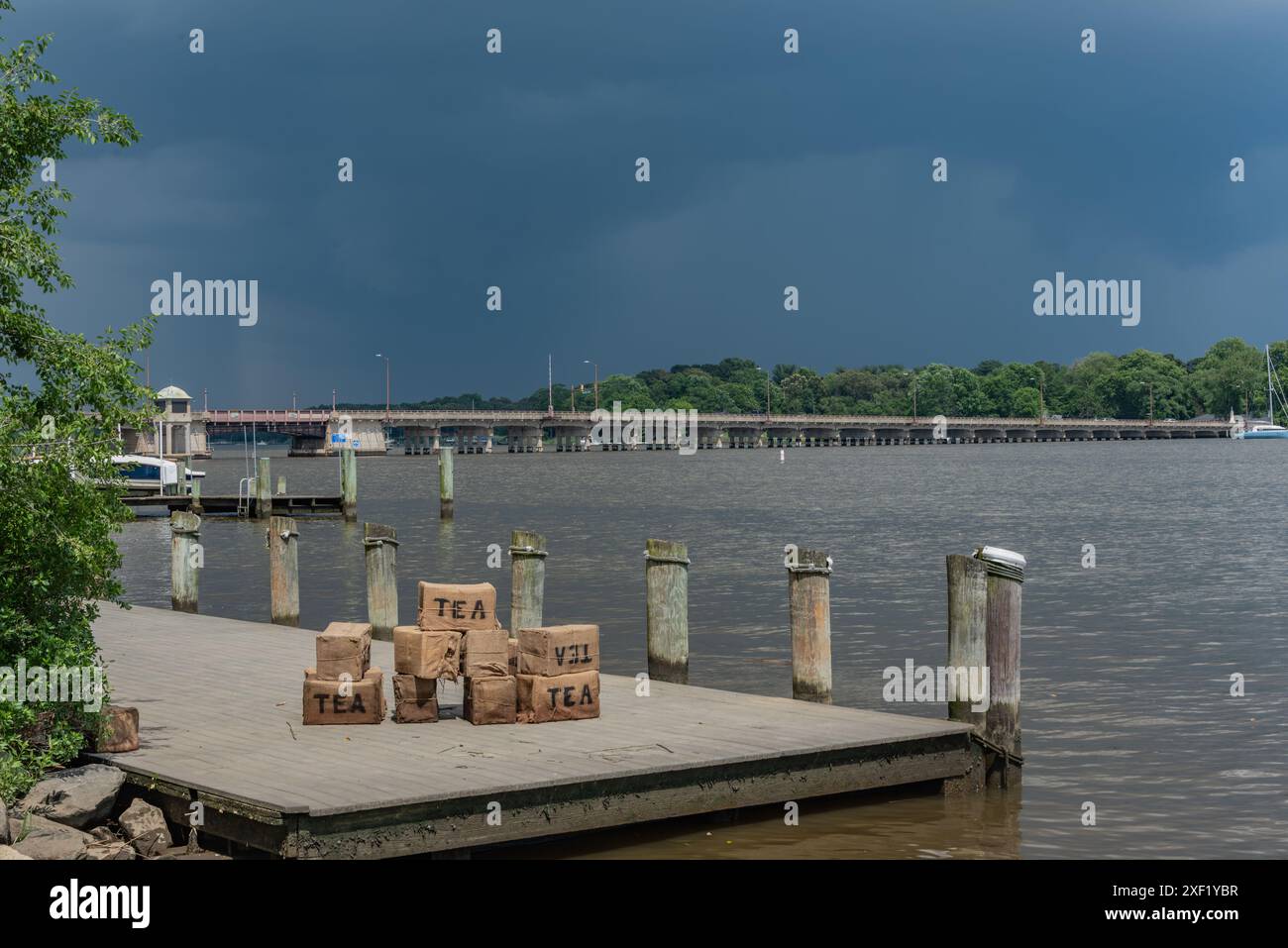 Anniversario del Chestertown Tea Party, Maryland USA Foto Stock