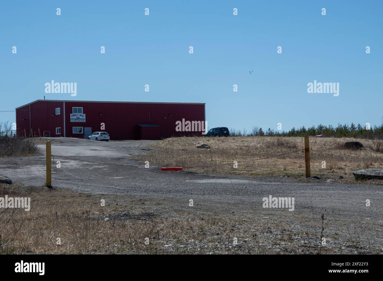 Fundy Bay Sand & Gravel su Latimore Lake Road a Saint John, New Brunswick, Canada Foto Stock