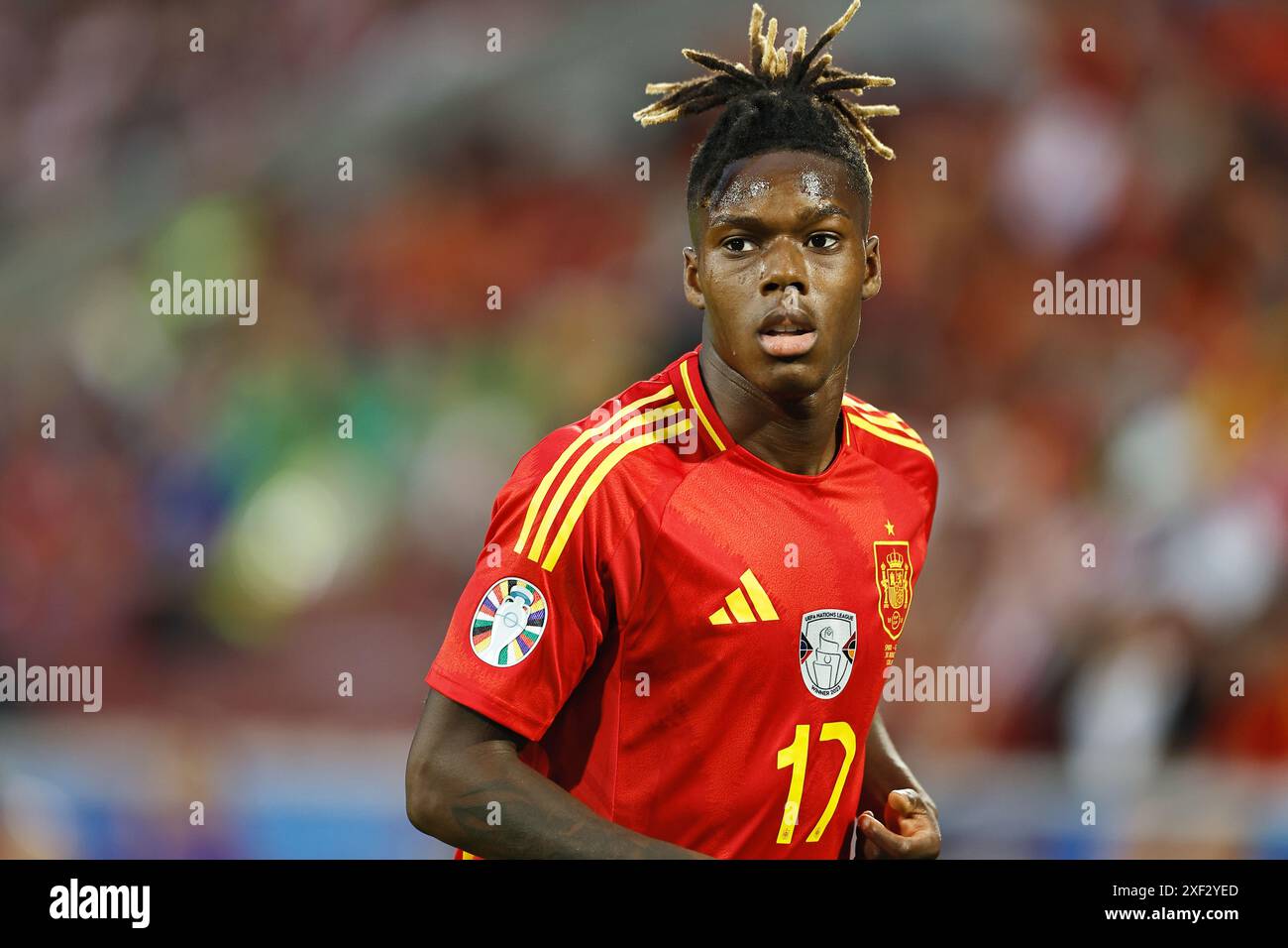 Nico Williams (ESP), 30 GIUGNO 2024 - calcio / calcio: "UEFA European Championship Germany 2024" partita di 16 partite tra Spagna 4-1 Georgia allo Stadio di Colonia, Germania. (Foto di Mutsu Kawamori/AFLO) Foto Stock