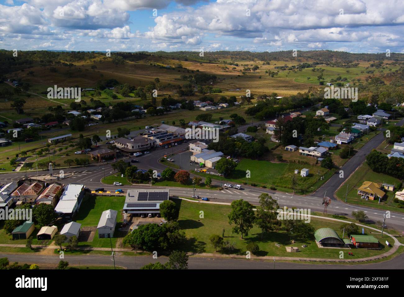 Goomeri, un'affascinante città rurale situata nella regione di South Burnett nel Queensland Australia. Immersa nella storia e nel fascino del vecchio mondo Foto Stock