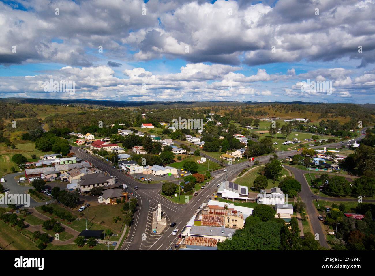 Goomeri, un'affascinante città rurale situata nella regione di South Burnett nel Queensland Australia. Immersa nella storia e nel fascino del vecchio mondo Foto Stock