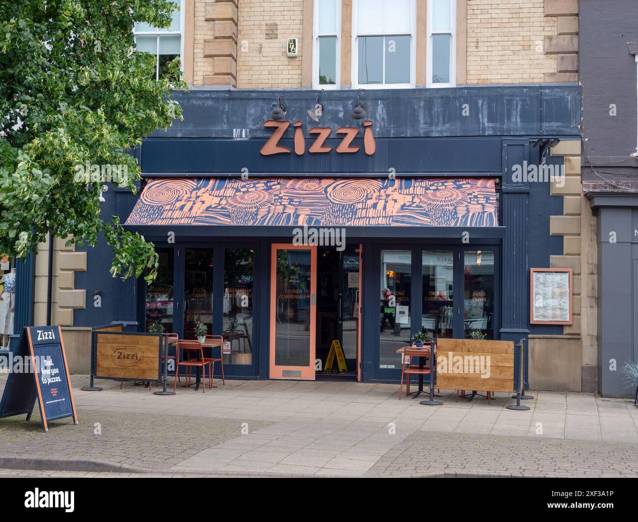 Ristorante italiano Zizzi, High St, Market Harborough, Leicestershire, Regno Unito Foto Stock