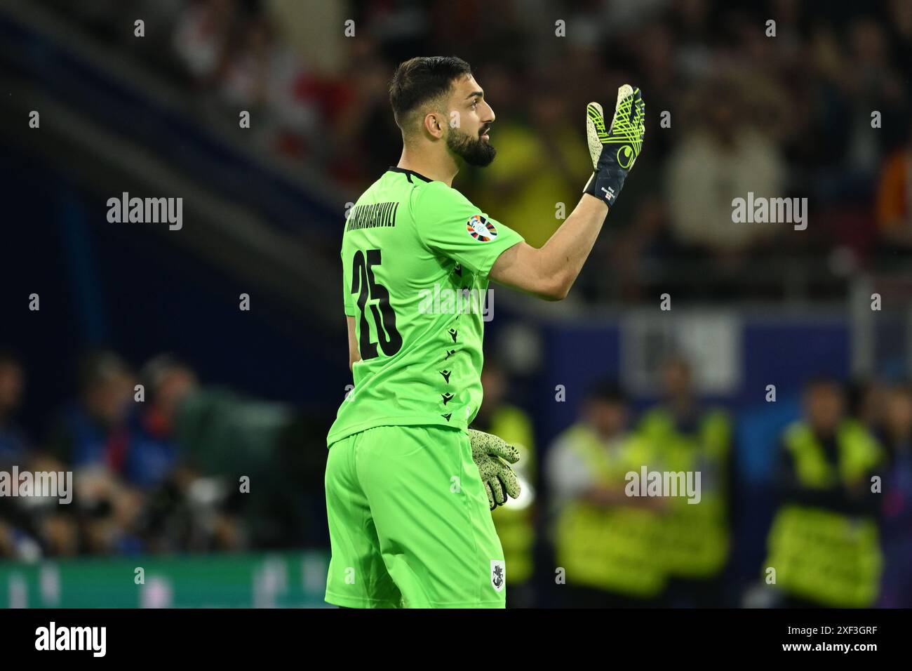 Giorgi Mamardashvili (Georgia) durante la partita UEFA Euro Germany 2024 tra Spagna 4-1 e Georgia allo Stadio di Colonia il 30 giugno 2024. Crediti: Maurizio Borsari/AFLO/Alamy Live News Foto Stock