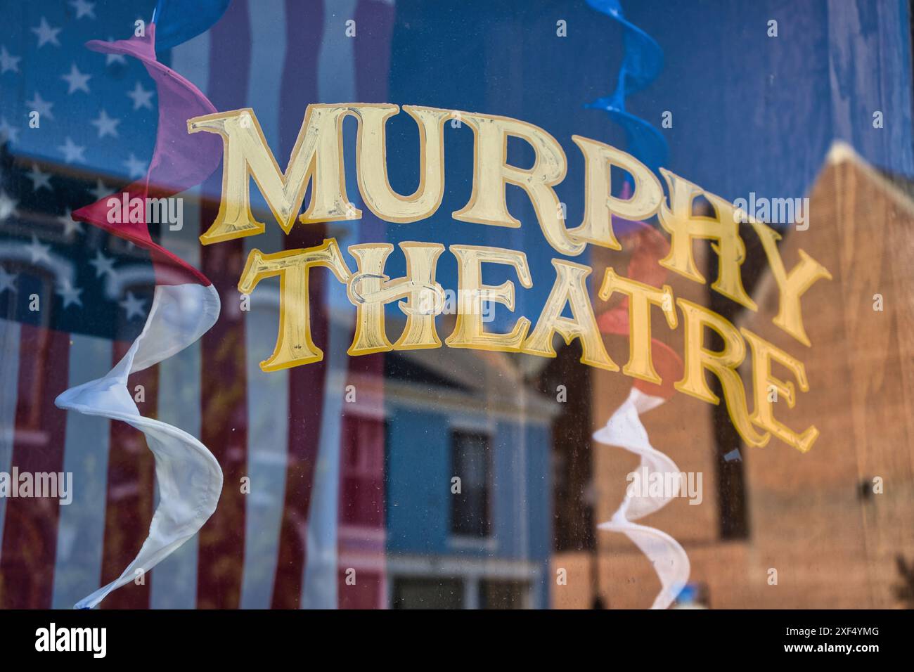 Murphy Theatre nel centro di Wilmington, Ohio USA 2024 Foto Stock