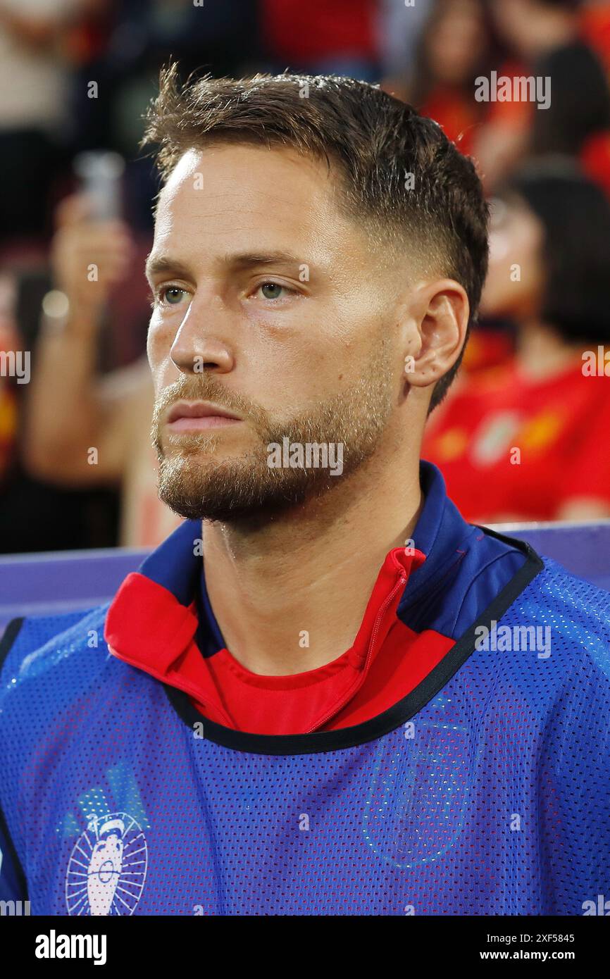 Alex Remiro (ESP), 30 GIUGNO 2024 - calcio / calcio: "UEFA European Championship Germany 2024" partita di 16 partite tra Spagna 4-1 Georgia allo Stadio di Colonia, Germania. (Foto di Mutsu Kawamori/AFLO) Foto Stock