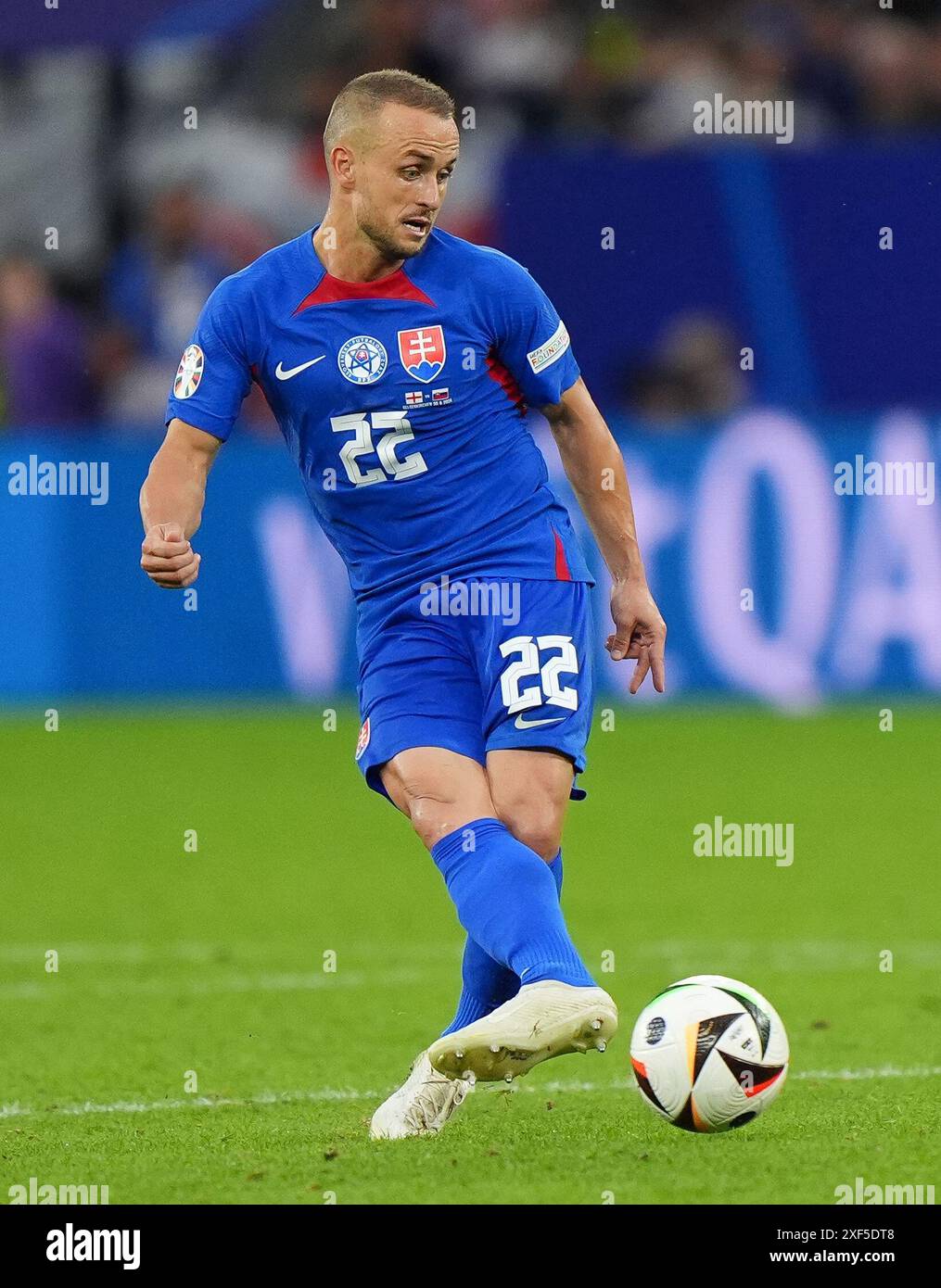 Stanislav Lobotka slovacco durante il turno di UEFA Euro 2024, 16 all'Arena AufSchalke di Gelsenkirchen, Germania. Data foto: Domenica 30 giugno 2024. Foto Stock