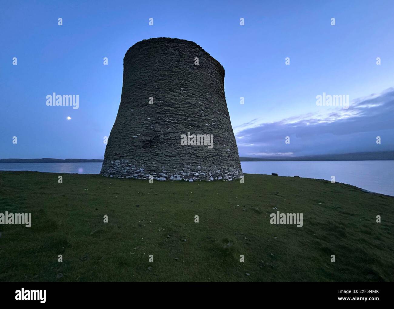 Mousa Broch di notte, mouse, Shetland Foto Stock