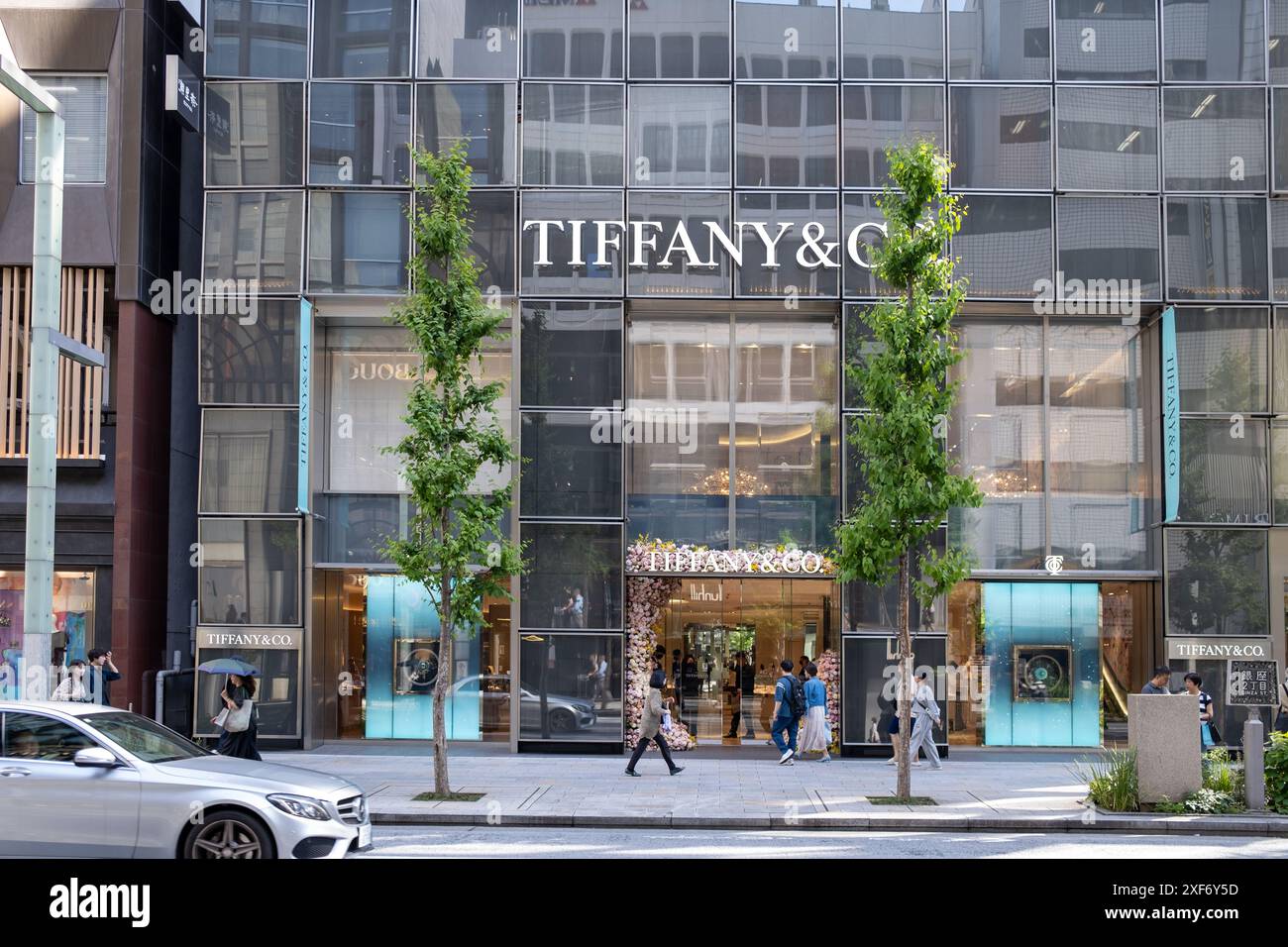 Tiffany and Co Store a Ginza Tolyo Giappone Foto Stock