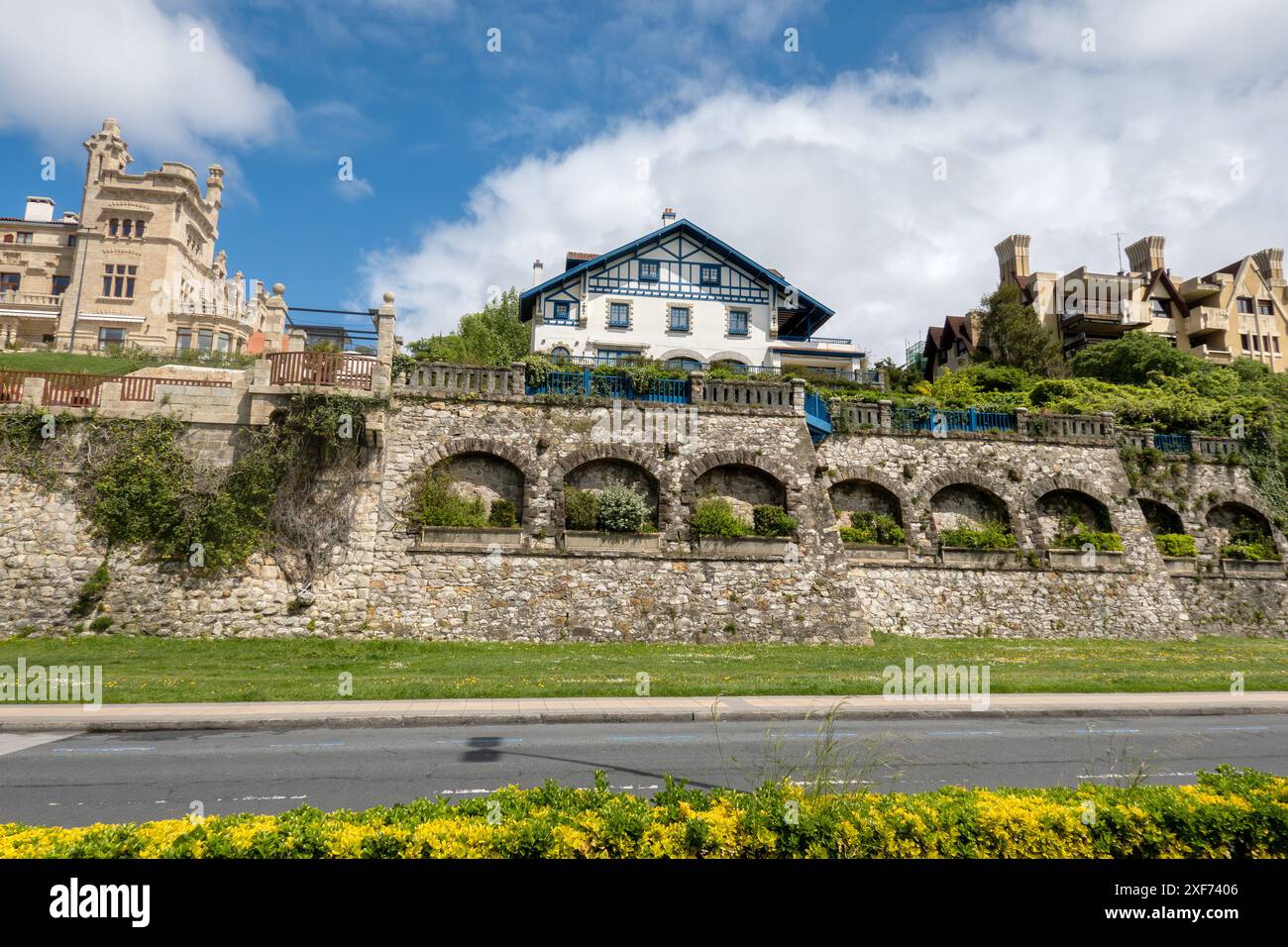 AAitzgoyen Mansion House Getxo Bilbao Spagna Casa storica esempio di architettura basca, Spagna settentrionale Foto Stock