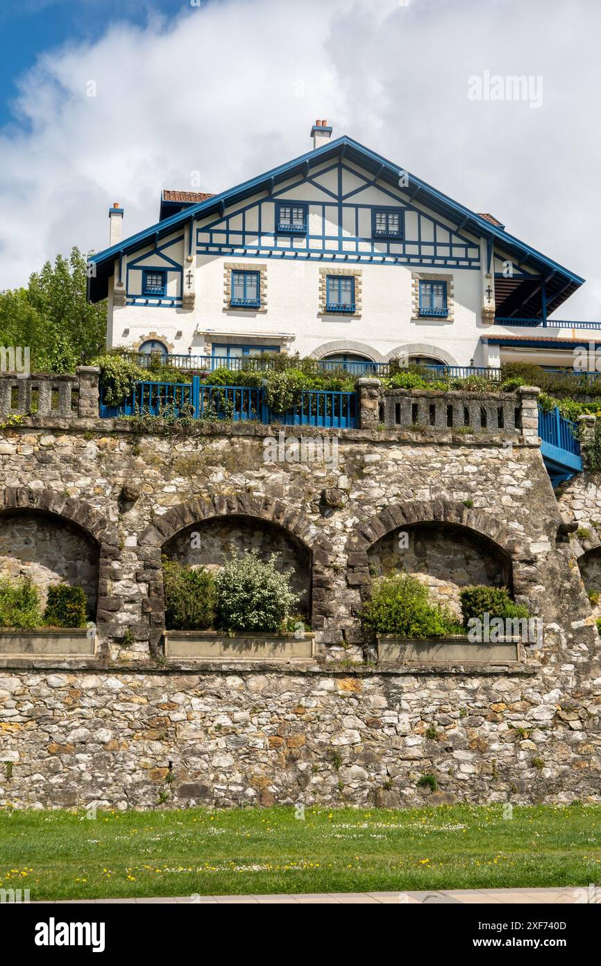 Aitzgoyen Mansion House Getxo Bilbao Spagna Casa storica esempio di architettura basca, Spagna settentrionale Foto Stock