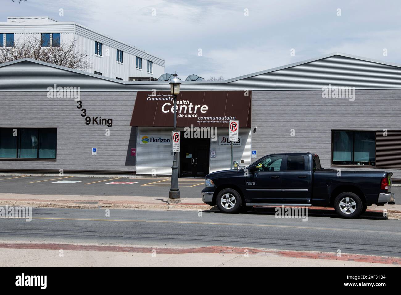 Community Health Centre in King Street nel centro di Fredericton, New Brunswick, Canada Foto Stock