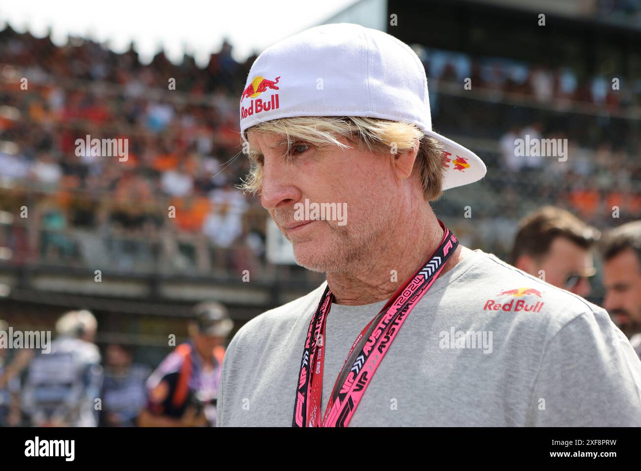 Spielberg, Austria. 30 giugno 2024. Formula 1 Quatar Airlines Austrian Grand Prix al Red Bull Ring, Austria. Nella foto: Robby Naish in griglia prima dell'inizio della gara © Piotr Zajac/Alamy Live News Foto Stock