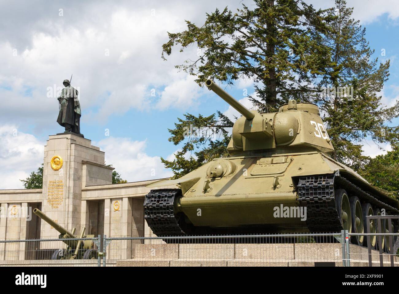 Il Memoriale di guerra russo a Berlino Foto Stock