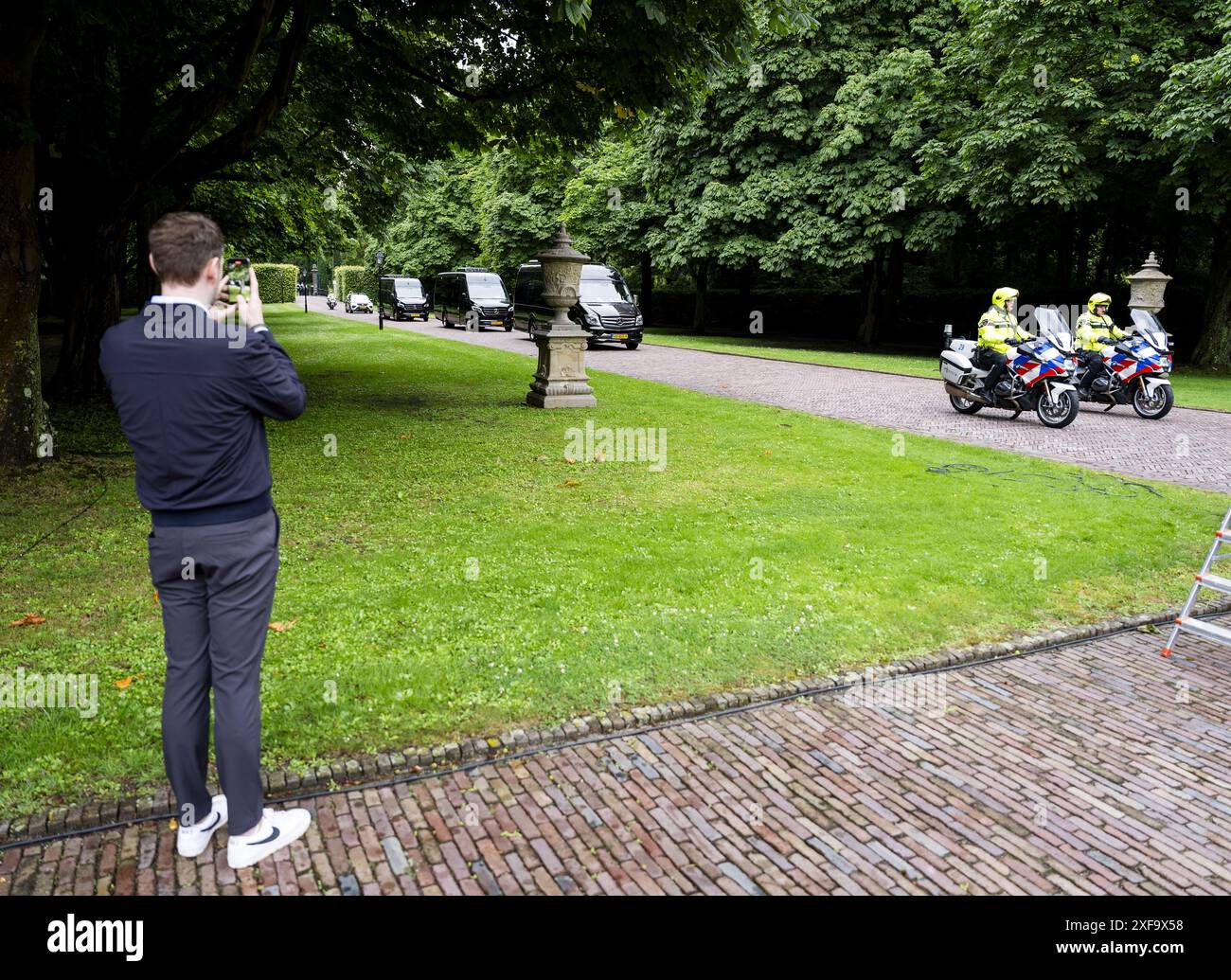 L'AIA - i ministri arrivano al Palazzo Huis Ten Bosch per il giuramento del nuovo governo. ANP JEROEN JUMELET netherlands Out - belgio Out Foto Stock