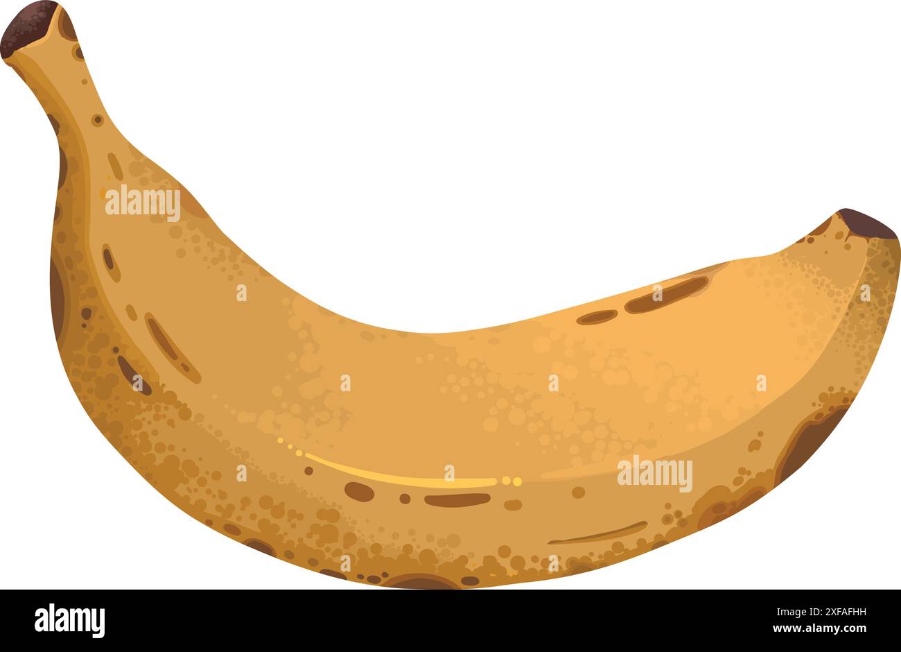 Fase di maturazione delle banane. Diversi colori di buccia di frutta biologica, dal verde al marrone, frutta marcio biologica e frutta matura fresca. Vegetariano vettore di cibo sano di Illustrazione Vettoriale