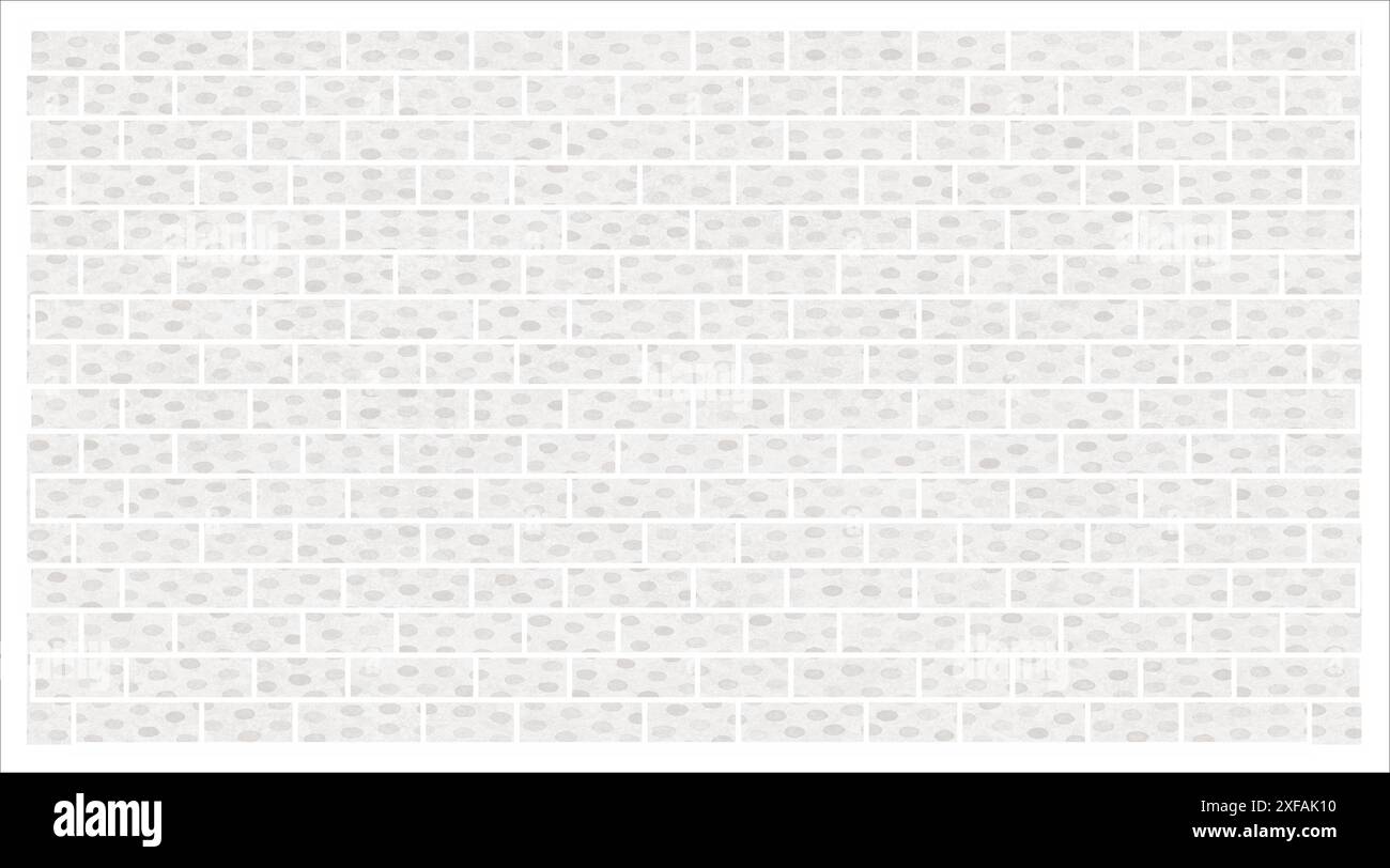 Struttura a muro per ufficio Brick Design senza cuciture Wallpaper Design Art stampabile Illustrazione Vettoriale