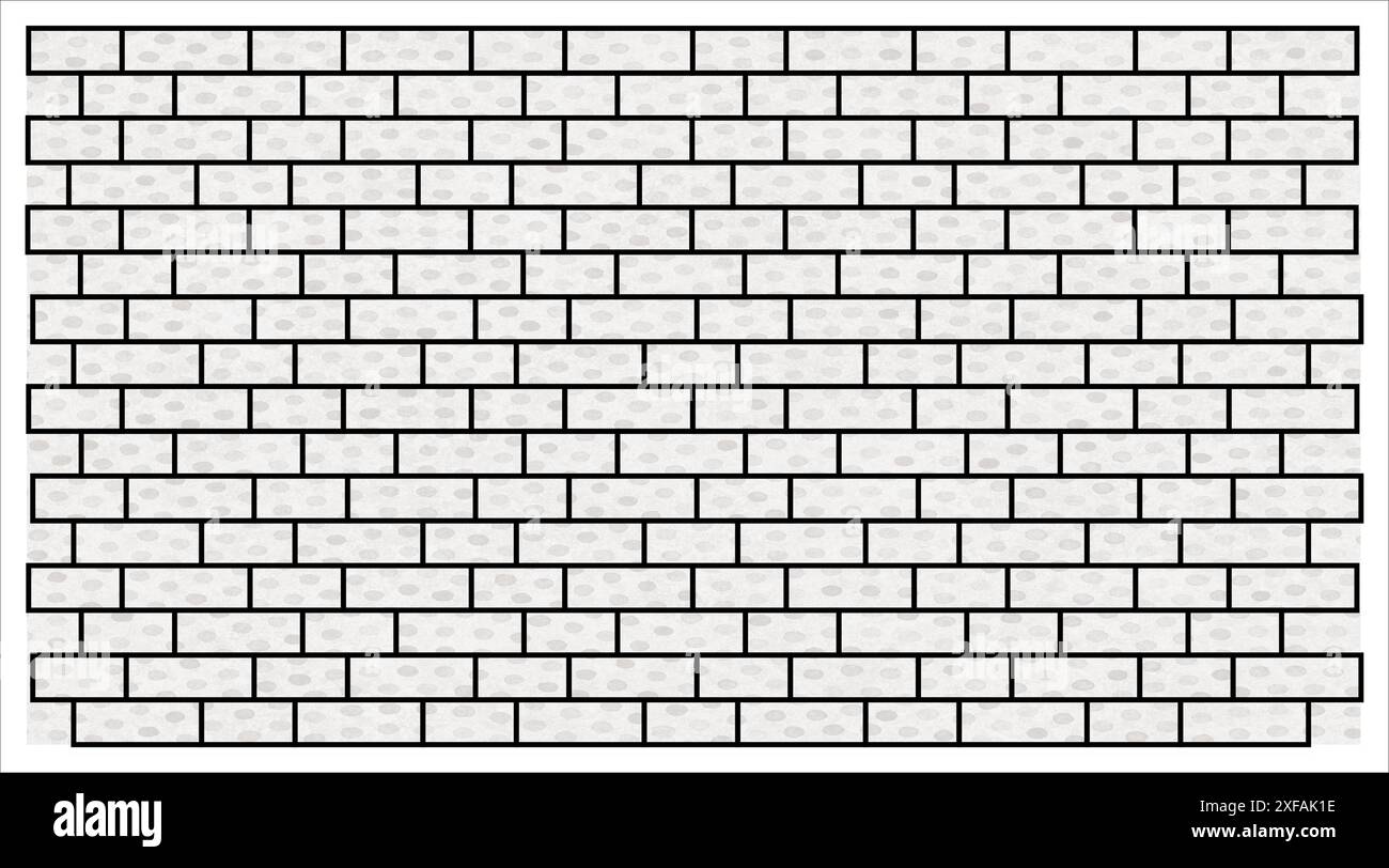 Struttura a muro per ufficio Brick Design senza cuciture Wallpaper Design Art stampabile Illustrazione Vettoriale