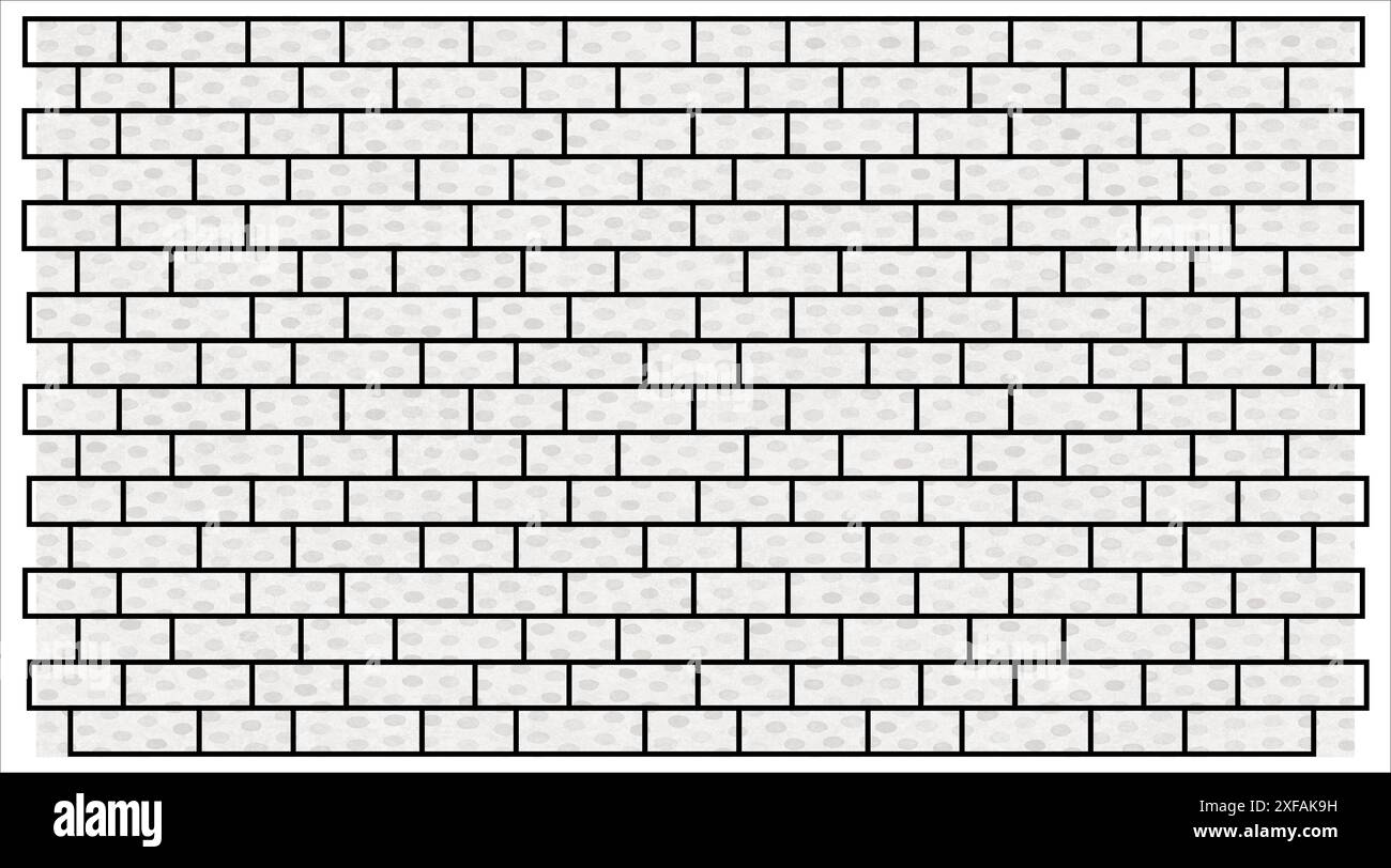Struttura a muro per ufficio Brick Design senza cuciture Wallpaper Design Art stampabile Illustrazione Vettoriale