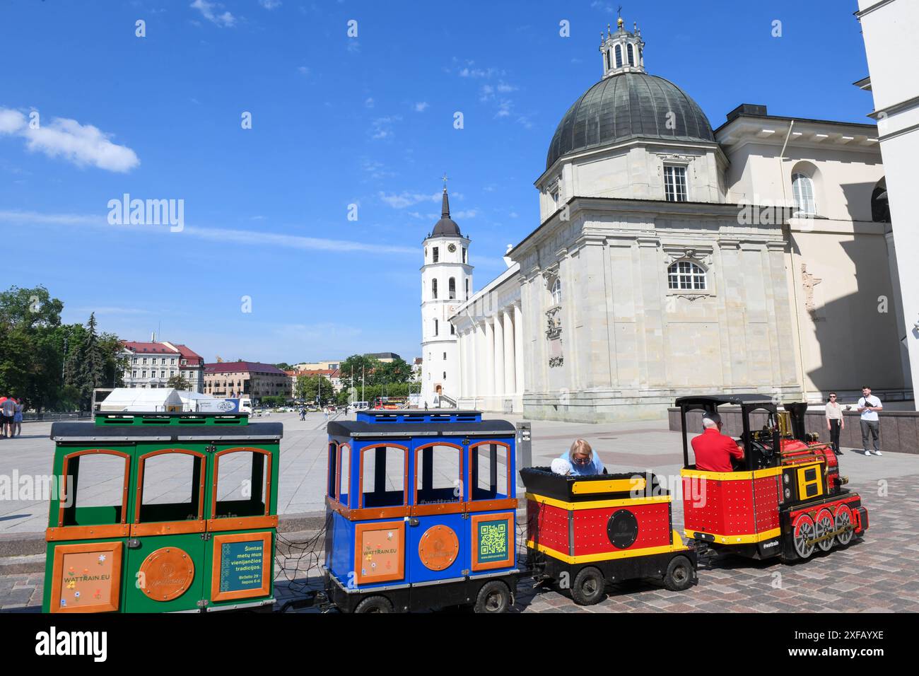 Vilnius, Lituania - 26 maggio 2024: Veduta della cattedrale di Vilnius sulla Lituania Foto Stock