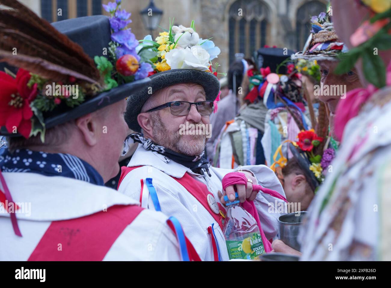 Uomini Morris, May Morning, Oxford Foto Stock