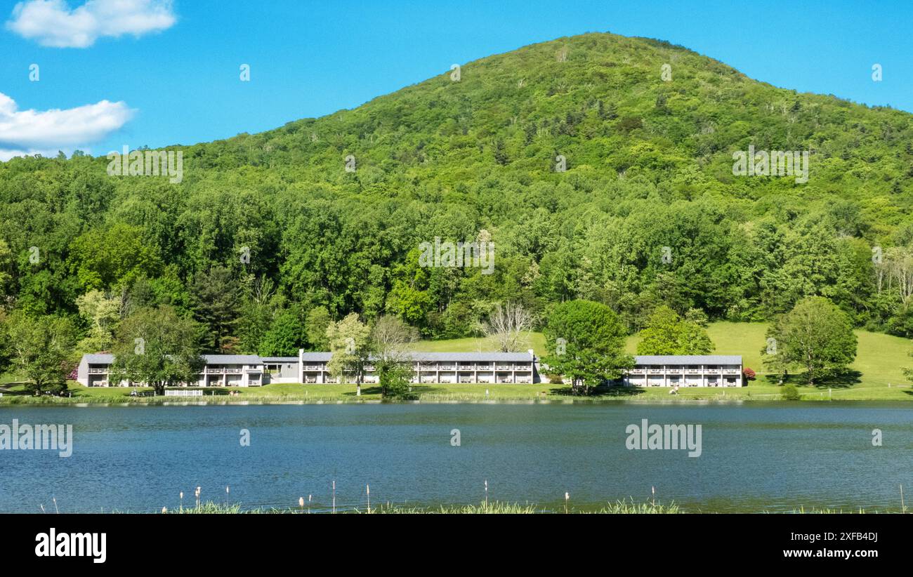 Peaks of Otter Lodge in Virginia Blue Ridge Mountains, Stati Uniti Foto Stock