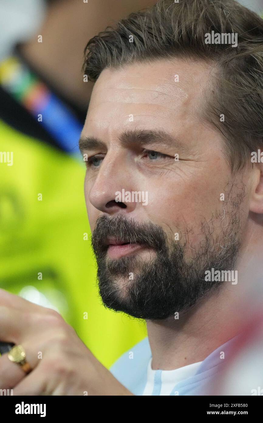 Klaas Heufer-Umlauf - Francoforte 23.06.2024: Deutschland vs. Schweiz, EURO2024 M25, Gruppe A, EM-Arena Francoforte *** Klaas Heufer Umlauf Francoforte 23 06 2024 Germania vs Svizzera, EURO2024 M25, gruppo A, EM Arena Francoforte Foto Stock