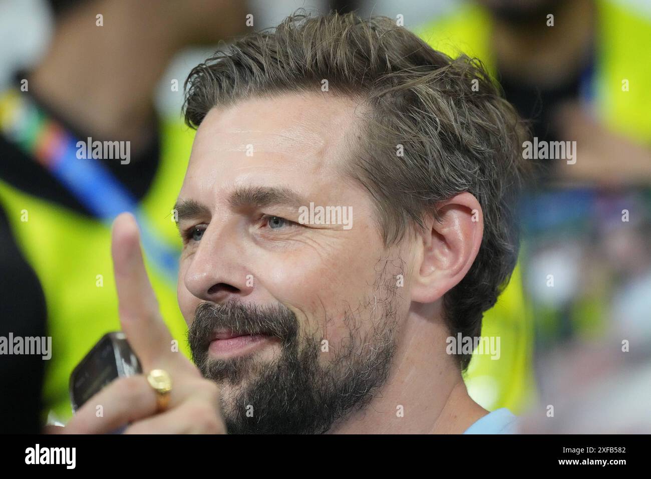 Klaas Heufer-Umlauf - Francoforte 23.06.2024: Deutschland vs. Schweiz, EURO2024 M25, Gruppe A, EM-Arena Francoforte *** Klaas Heufer Umlauf Francoforte 23 06 2024 Germania vs Svizzera, EURO2024 M25, gruppo A, EM Arena Francoforte Foto Stock