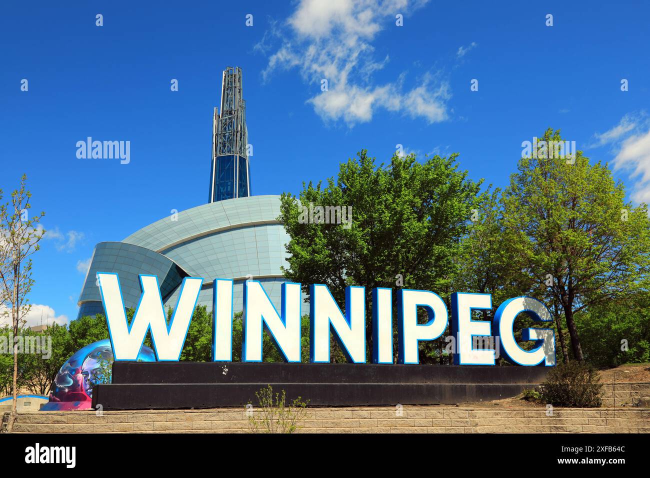 Geografia / viaggi, Canada, Manitoba, Winnipeg, Canadian Museum for Human Rights, ADDITIONAL-RIGHTS-CLEARANCE-INFO-NOT-AVAILABLE Foto Stock