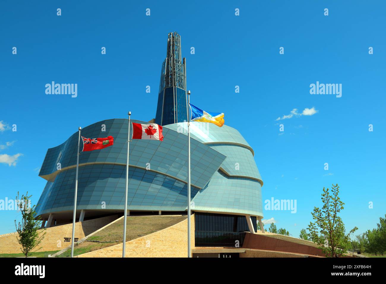 Geografia / viaggi, Canada, Manitoba, Winnipeg, Canadian Museum for Human Rights, ADDITIONAL-RIGHTS-CLEARANCE-INFO-NOT-AVAILABLE Foto Stock
