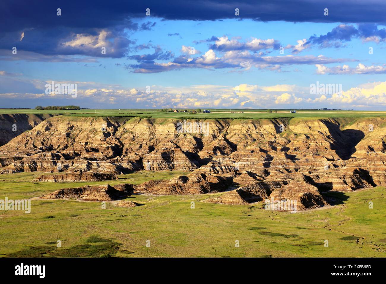 Geografia / viaggi, Canada, Alberta, Drumheller, Badlands am Red Deer River, Orkney Viewpoint, ADDITIONAL-RIGHTS-CLEARANCE-INFO-NOT-AVAILABLE Foto Stock