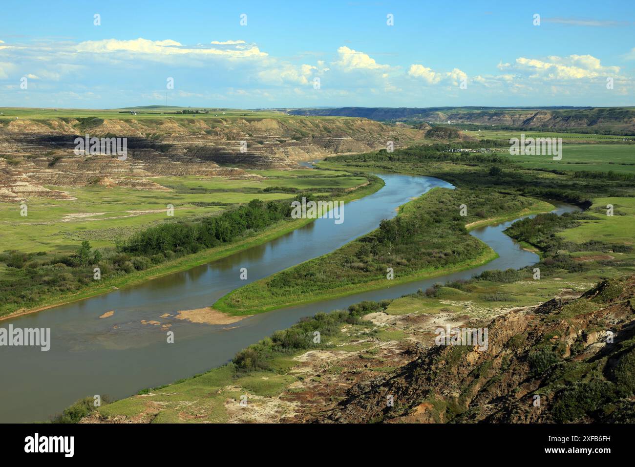 Geografia / viaggi, Canada, Drumheller, Badlands a Red Deer River, Orkney Viewpoint, INFORMAZIONI-DIRITTI-AGGIUNTIVI-NON-DISPONIBILI Foto Stock