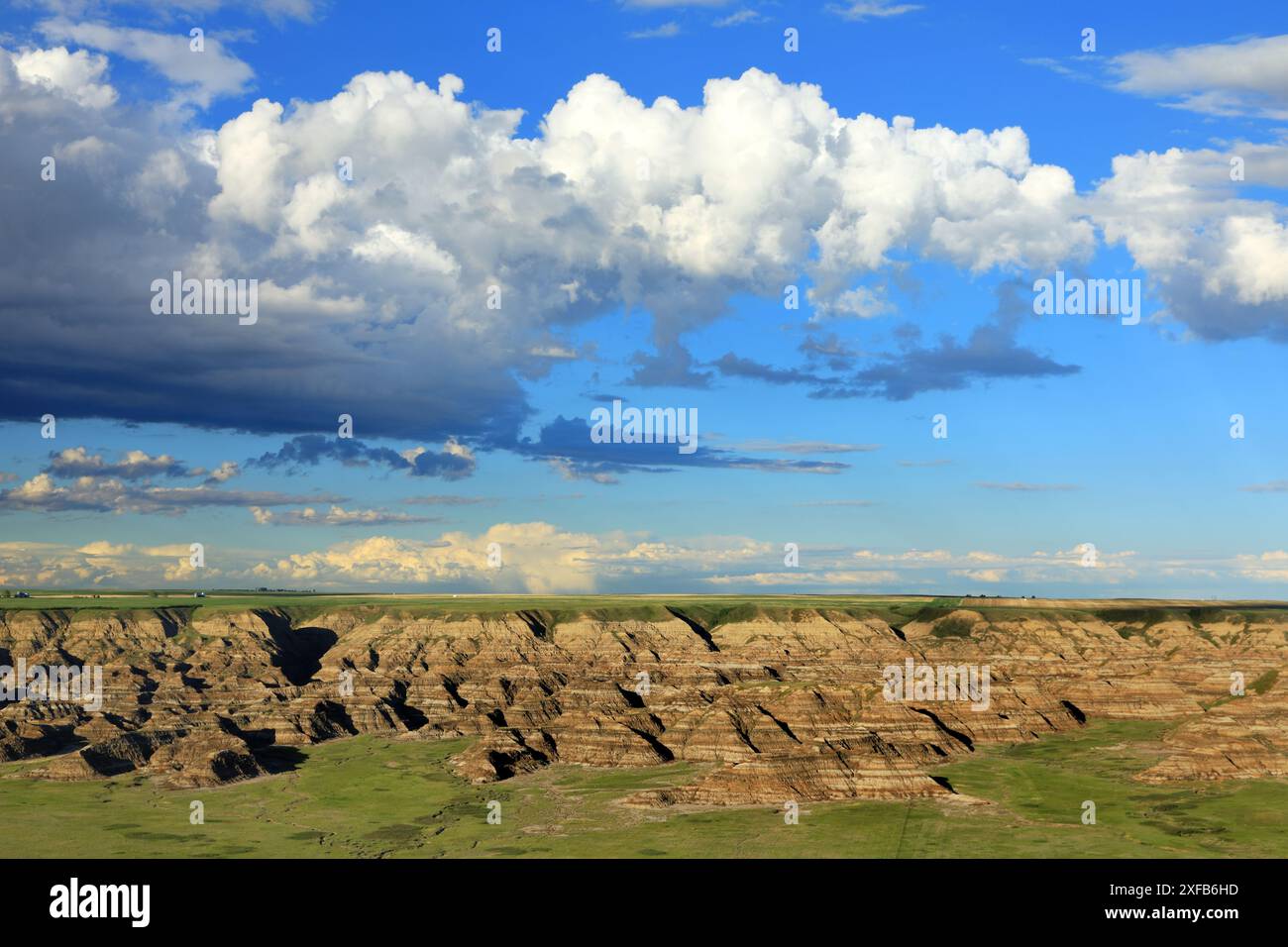 Geografia / viaggi, Canada, Alberta, Drumheller, Badlands am Red Deer River, Orkney Viewpoint, ADDITIONAL-RIGHTS-CLEARANCE-INFO-NOT-AVAILABLE Foto Stock